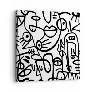 Obraz na plátne - Tváre a preludy - 30x30 cm