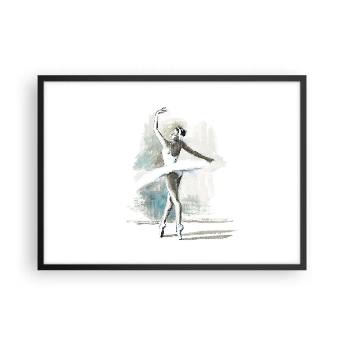 Plagát v čiernom ráme - Zakliata do labute - 70x50 cm
