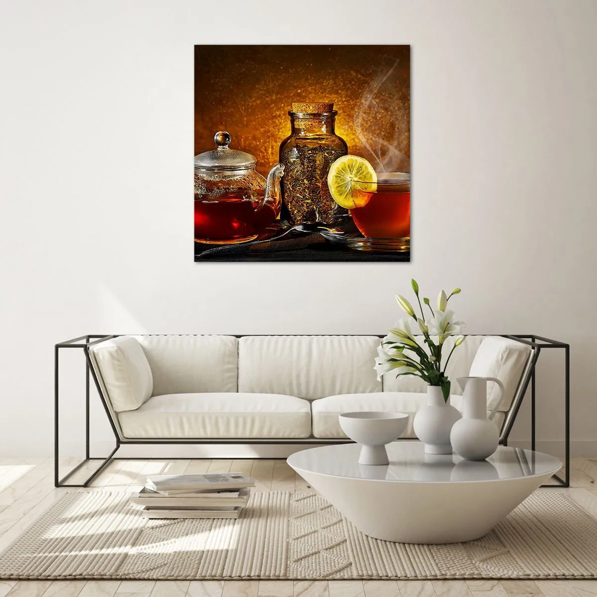 Obraz na skle - V štýle holandských majstrov - 70x70 cm