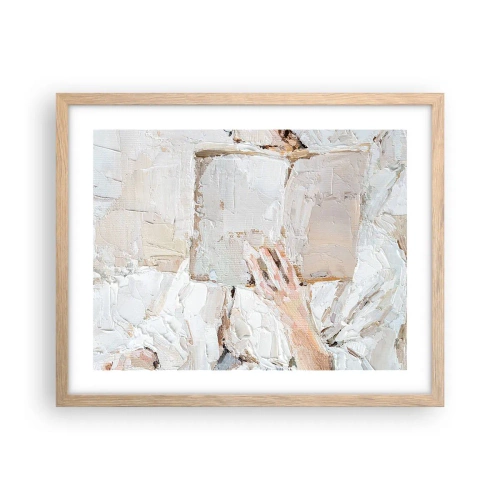 Plagát v ráme zo svetlého duba - V inom svete - 50x40 cm