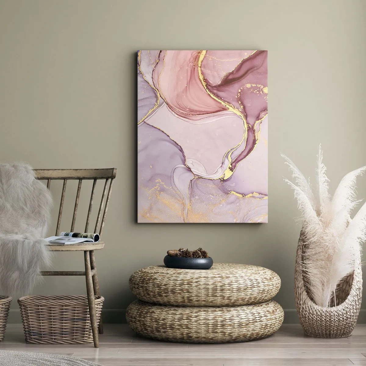 Obraz na plátne - Maznanie farieb - 50x70 cm