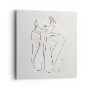 Obraz na plátne - Zasnený okamih - 30x30 cm