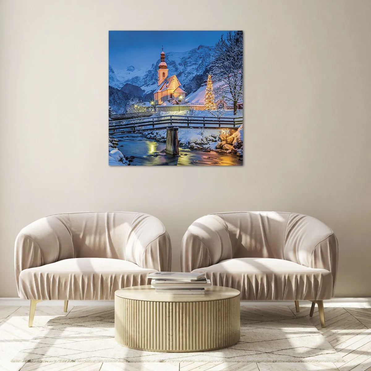 Obraz na skle - Duch Vianoc - 70x70 cm