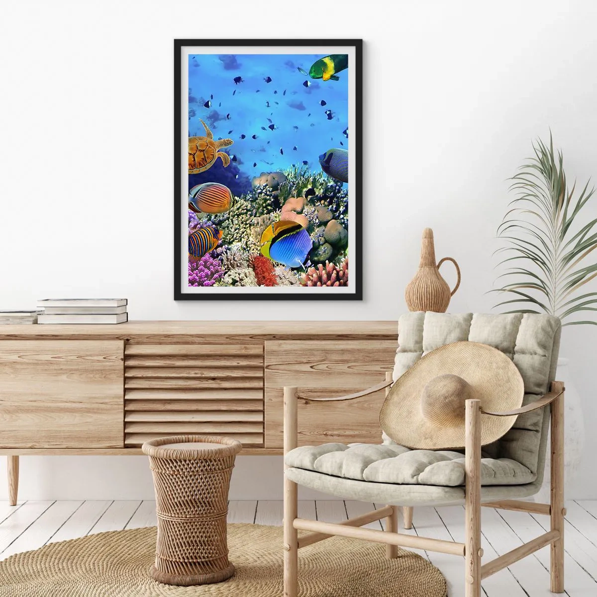 Plagát v čiernom ráme - Čo vieme o živote… - 40x50 cm
