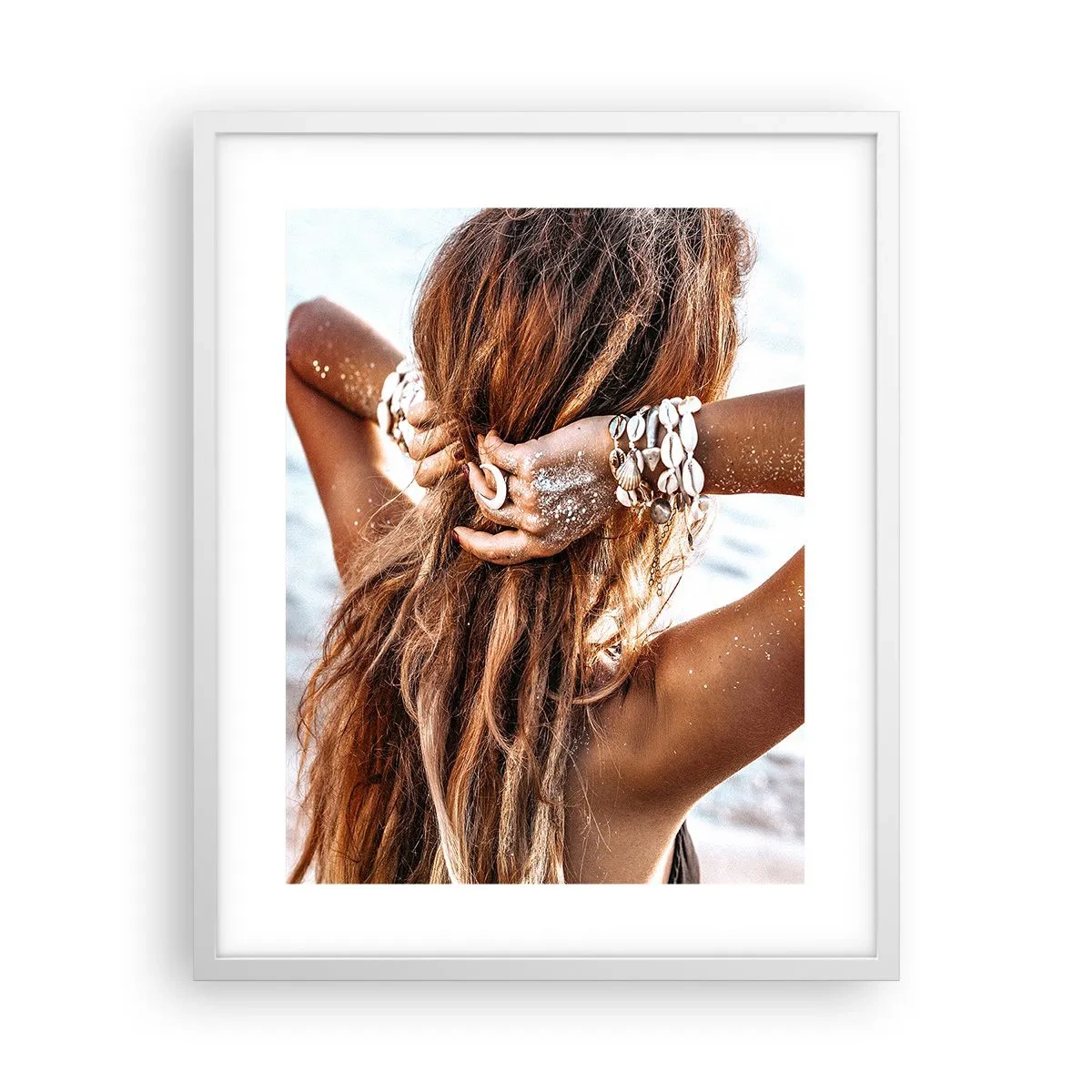 Plagát v bielom ráme - Sestra vody a slnka - 40x50 cm