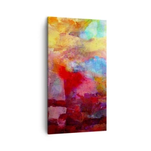 Obraz na plátne - Pozrieť sa doprostred dúhy - 45x80 cm
