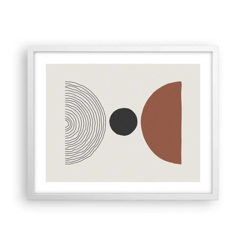 Plagát v bielom ráme - V centre pozornosti - 50x40 cm