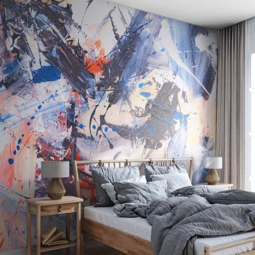 Fototapeta Premium Canvas - Bláznivý tanec abstrakcie - Abstrakcia, Kus, Maľovanie - 250x175 cm