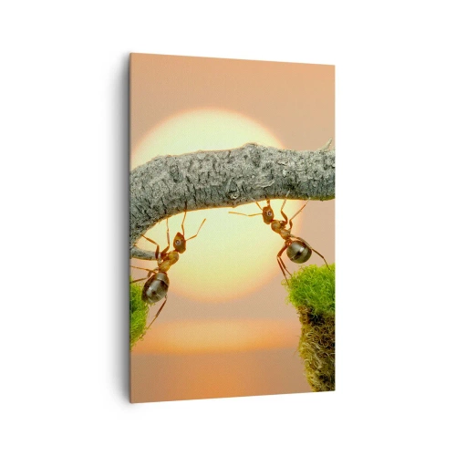 Obraz na plátne - Radostná, spoločná práca - 80x120 cm