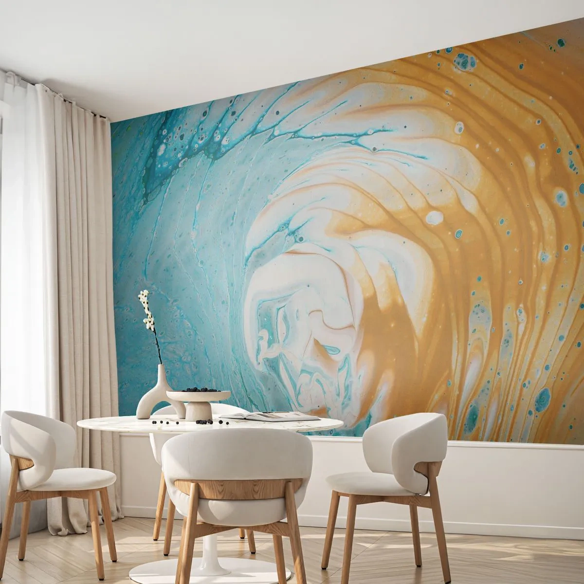 Fototapeta Standard Eco - Pastelový vír - Abstrakcia, Kus, Moderné umenie - 350x256 cm