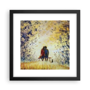 Plagát v čiernom ráme - Magický okamih - 30x30 cm