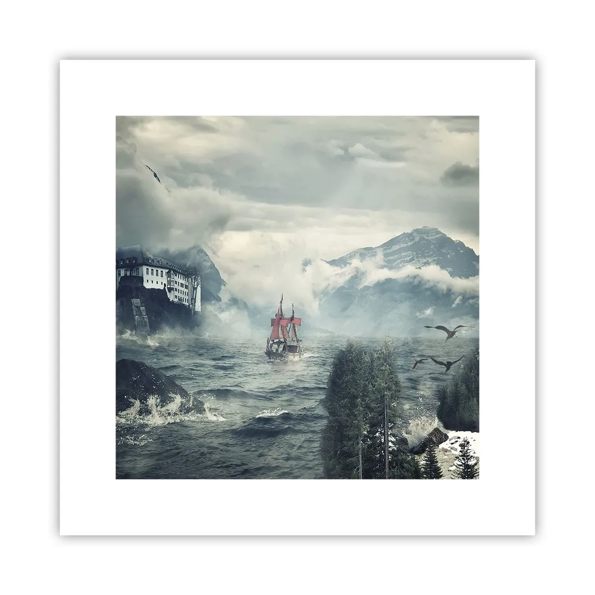 Plagát - V kúzelných vodách - 30x30 cm