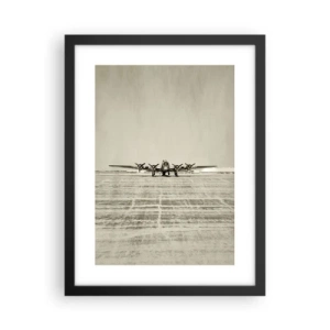 Plagát v čiernom ráme - Ako vždy pripravený - 30x40 cm