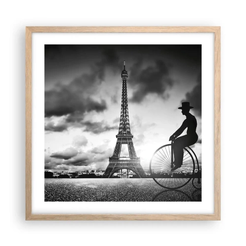 Plagát v ráme zo svetlého duba - Túžba po Belle Epoque - 50x50 cm