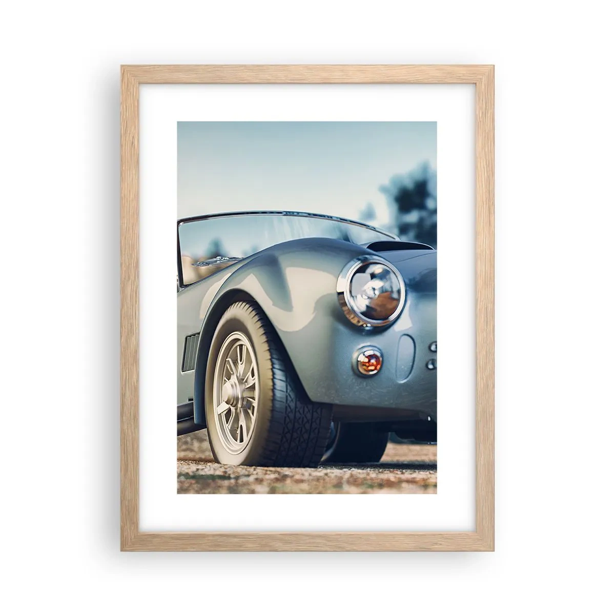 Plagát v ráme zo svetlého duba - Pretože na štýle záleží - 30x40 cm