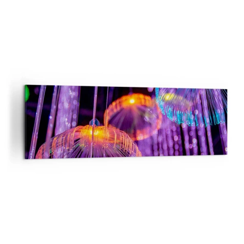 Obraz na plátne - Svetelná fontána - 160x50 cm