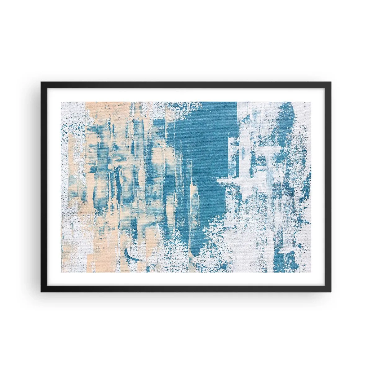 Plagát v čiernom ráme - Cez cencúľ - 70x50 cm