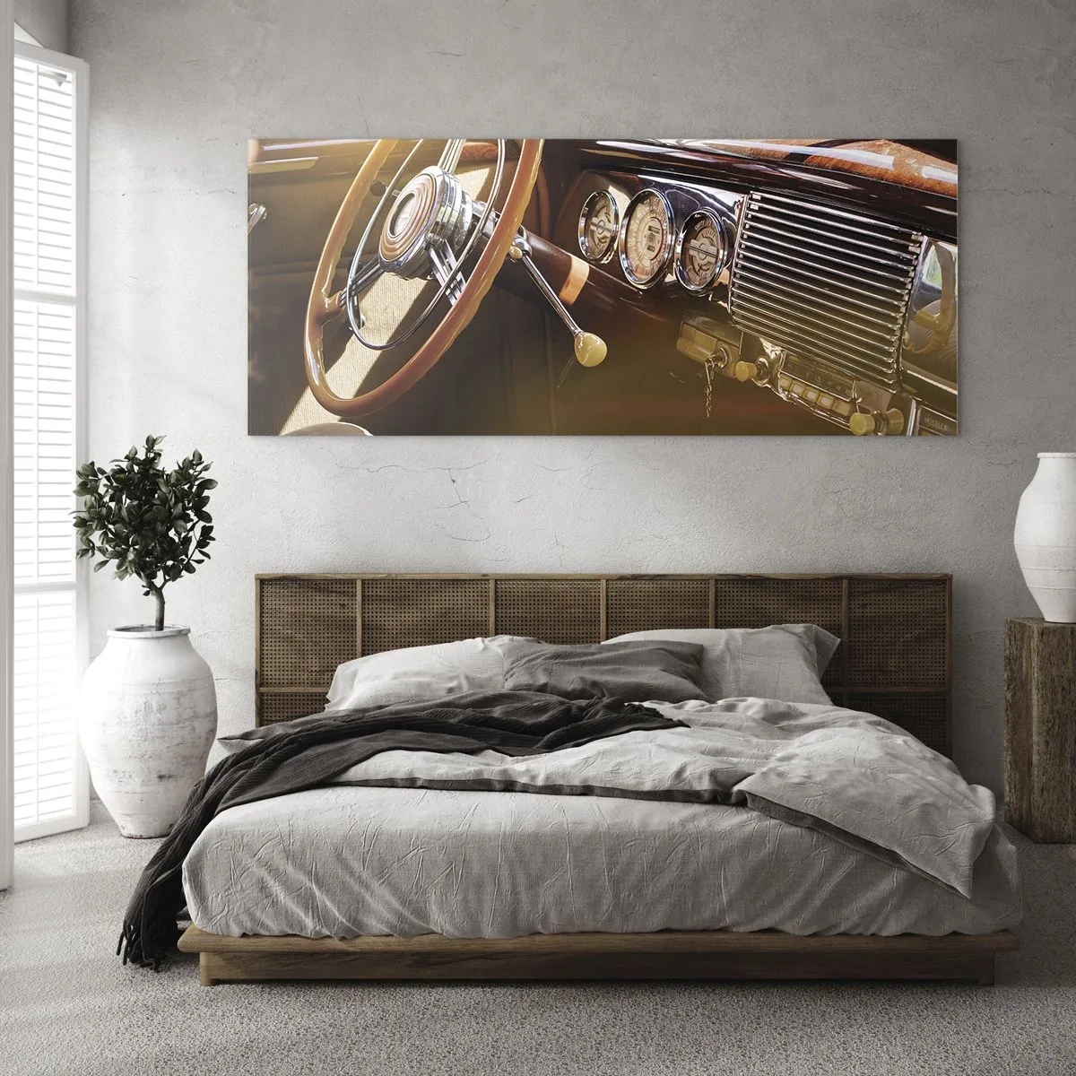 Obraz na skle - Závan luxusu z minulosti - 140x50 cm