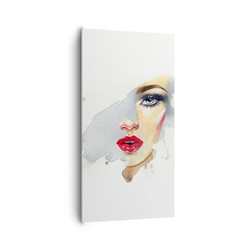 Obraz na plátne - Odraz v kvapke vody - 65x120 cm