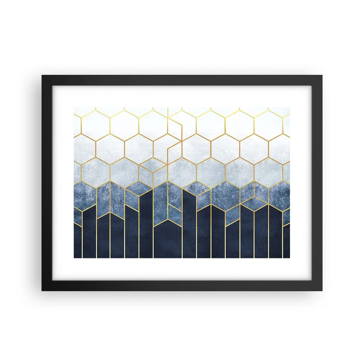 Plagát v čiernom ráme - Kompozícia v synkopickom rytme - 40x30 cm