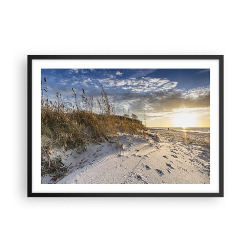 Plagát v čiernom ráme - Pozvánka na prechádzku - 70x50 cm