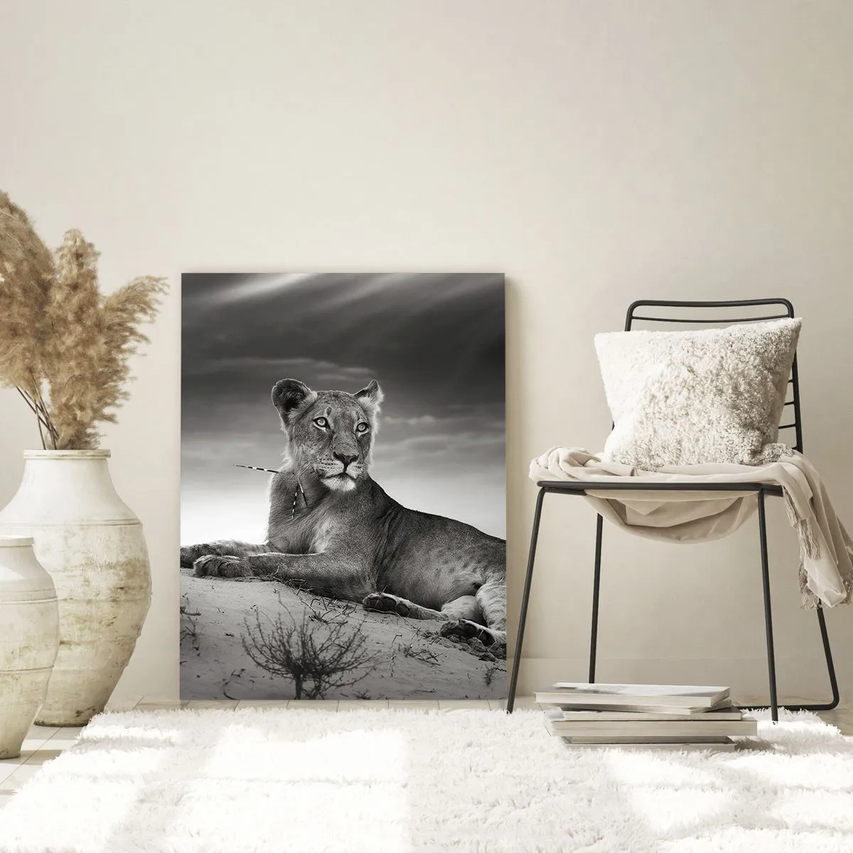 Obraz na skle - Odpočinok kráľovnej púšte - 80x120 cm