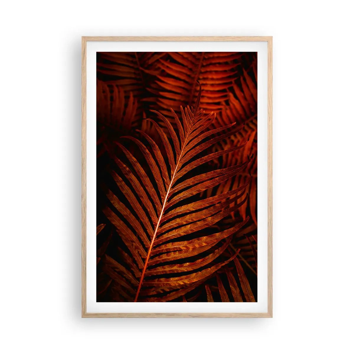 Plagát v ráme zo svetlého duba - Žiar života - 61x91 cm