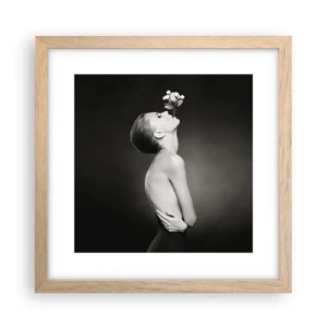 Plagát v ráme zo svetlého duba - Excentrická elegancia - 30x30 cm