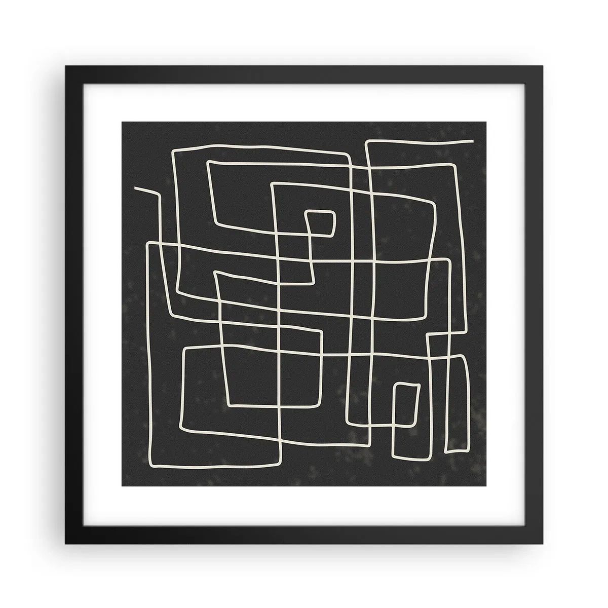 Plagát v čiernom ráme - Nie je to tak jednoduché - 40x40 cm