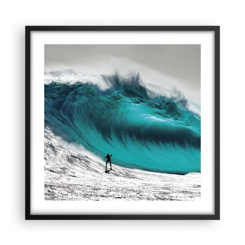 Plagát v čiernom ráme - Výzva prijatá - 50x50 cm