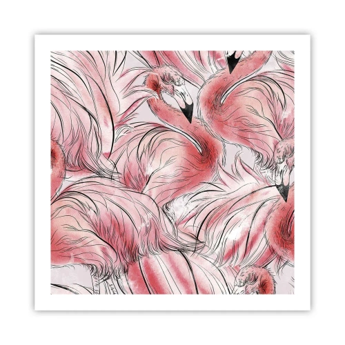 Plagát - Vtáči corps de ballet - 60x60 cm