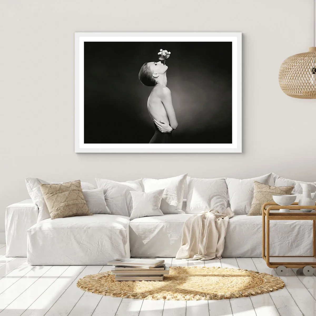 Plagát v bielom ráme - Excentrická elegancia - 100x70 cm