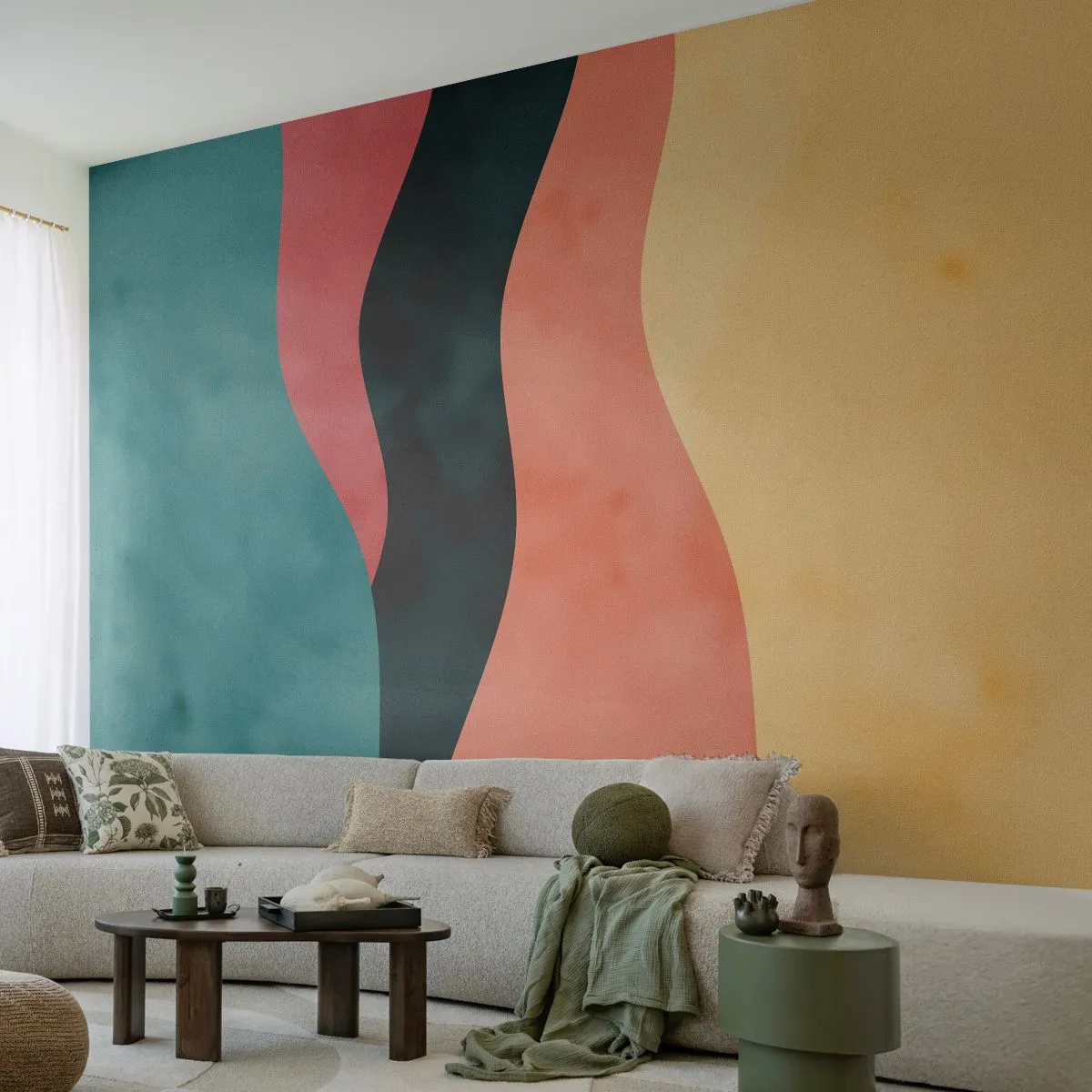 Fototapeta Premium Sand - Kompatibilný nesúlad - Abstrakcia, Kus, Moderné umenie. - 500x350 cm