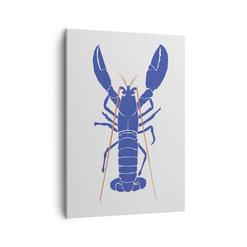 Obraz na plátne - Elegantný modrý homár - 50x70 cm