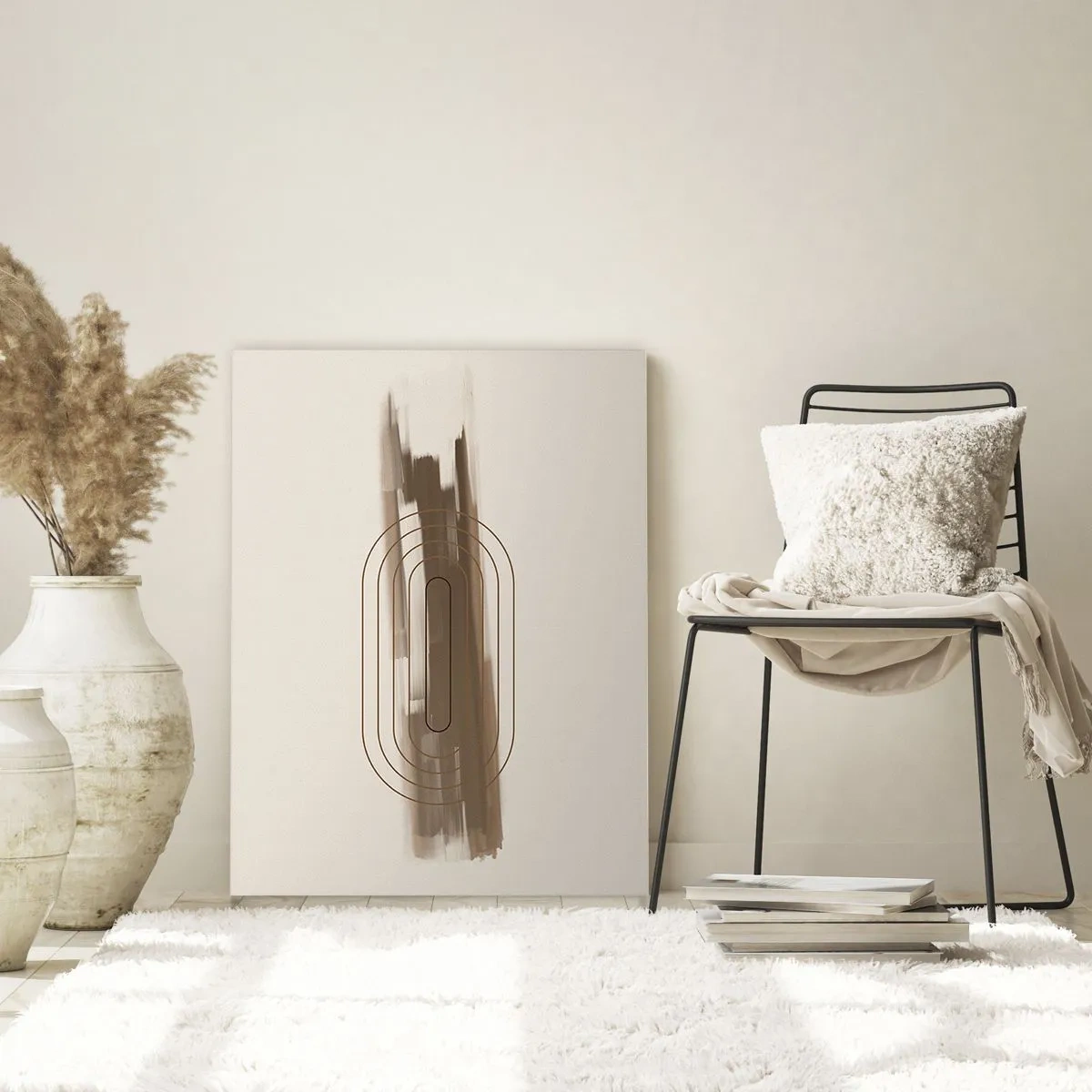 Obraz na skle - Závan šedej - 70x100 cm