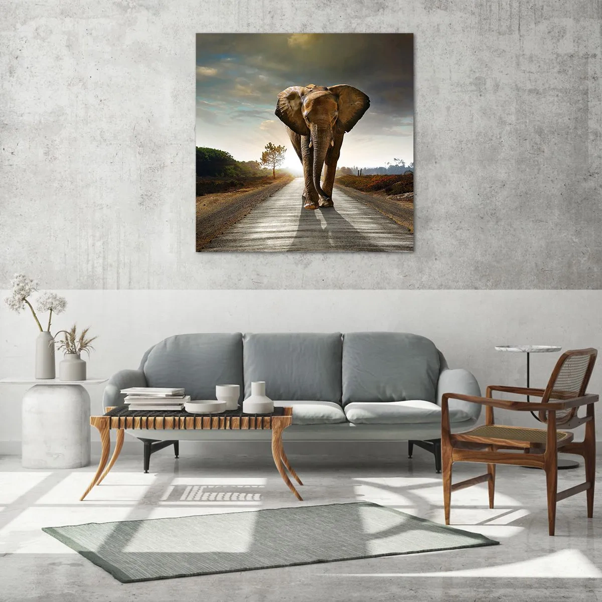 Obraz na skle - A vôbec nie v sklade porcelánu - 40x40 cm