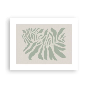 Plagát - Smaragdová vetva - 40x30 cm