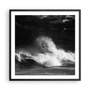 Plagát v čiernom ráme - Výzva prijatá! - 60x60 cm