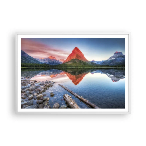 Plagát v bielom ráme - Teplo a chlad - 100x70 cm