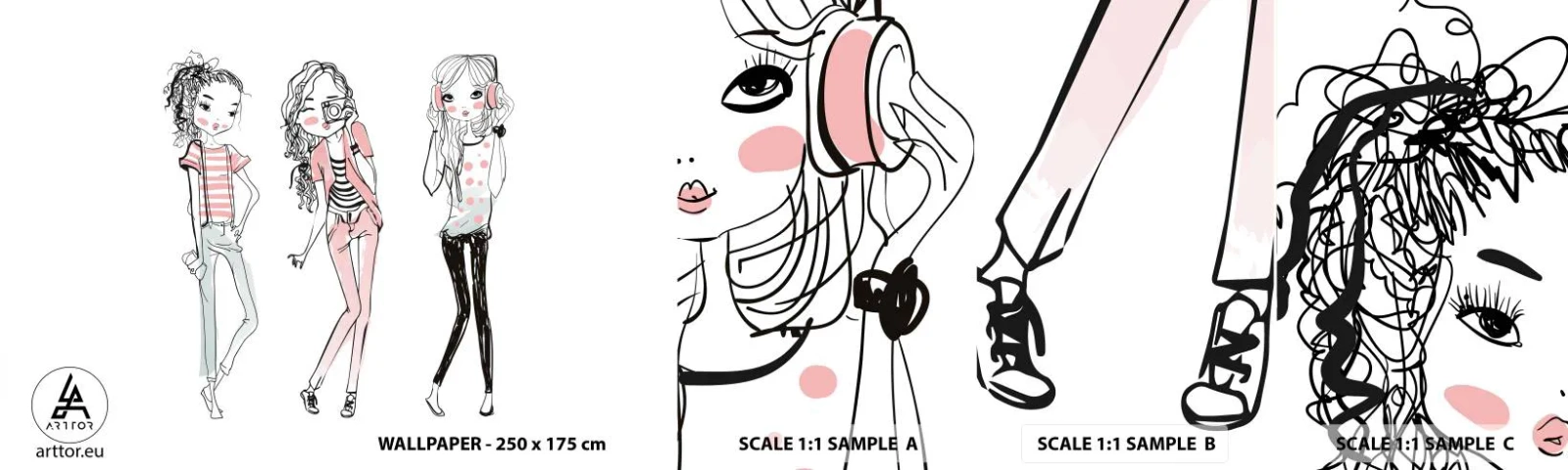 Vzorka Fototapeta Standard Eco - Bude, bude zábava - mládež, Dievča, Tínedžer - 100x30 cm