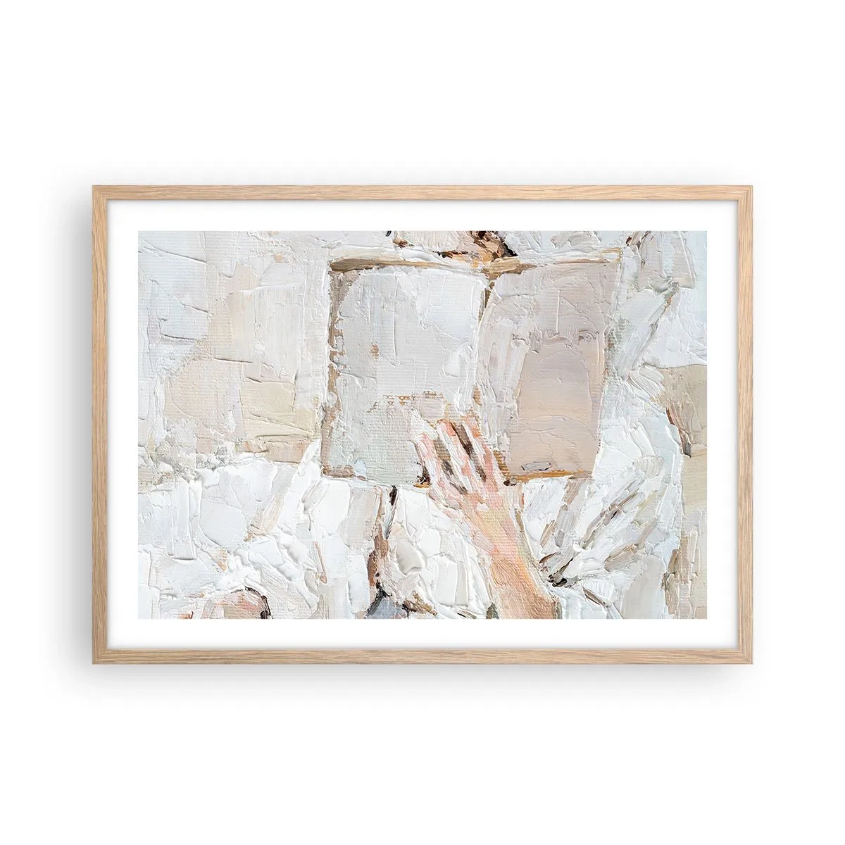 Plagát v ráme zo svetlého duba - V inom svete - 70x50 cm