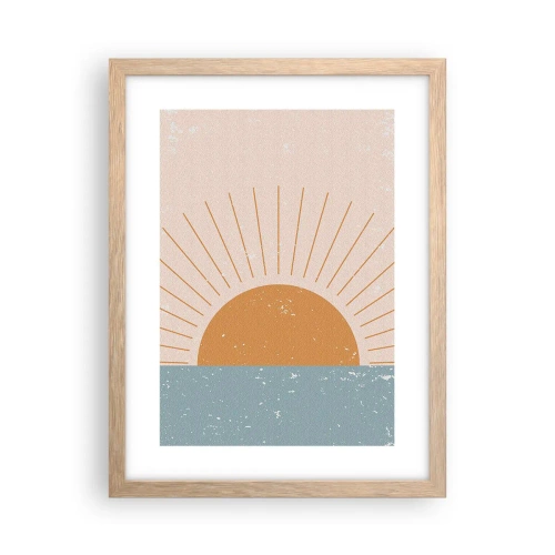 Plagát v ráme zo svetlého duba - Každodenný zázrak - 30x40 cm