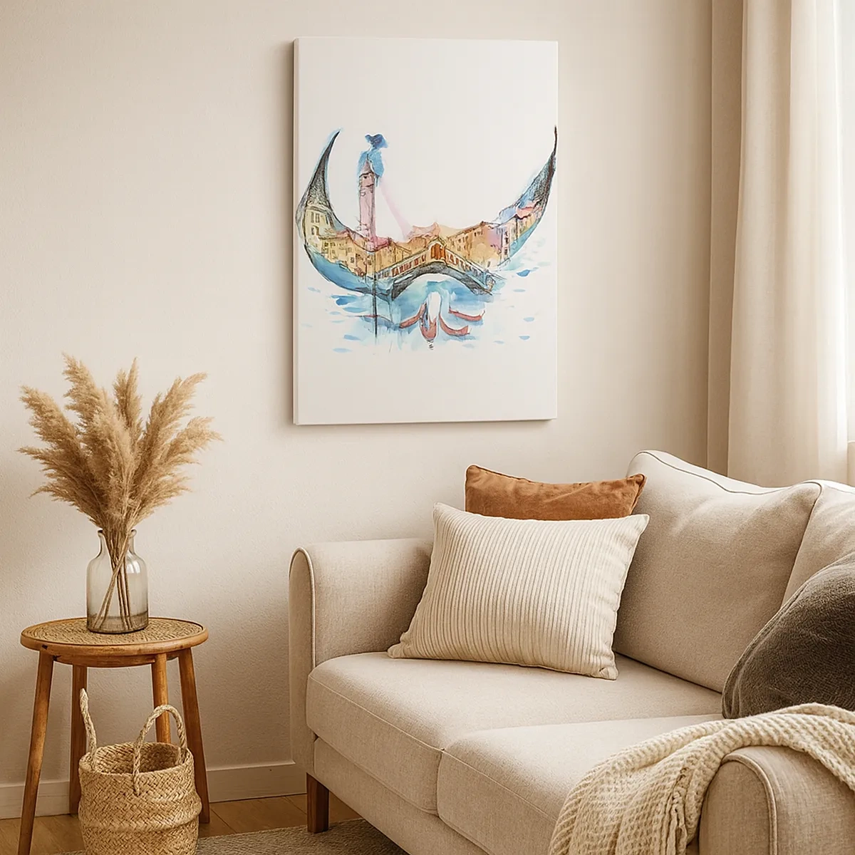 Obraz na plátne - Plávame mestom - 50x70 cm