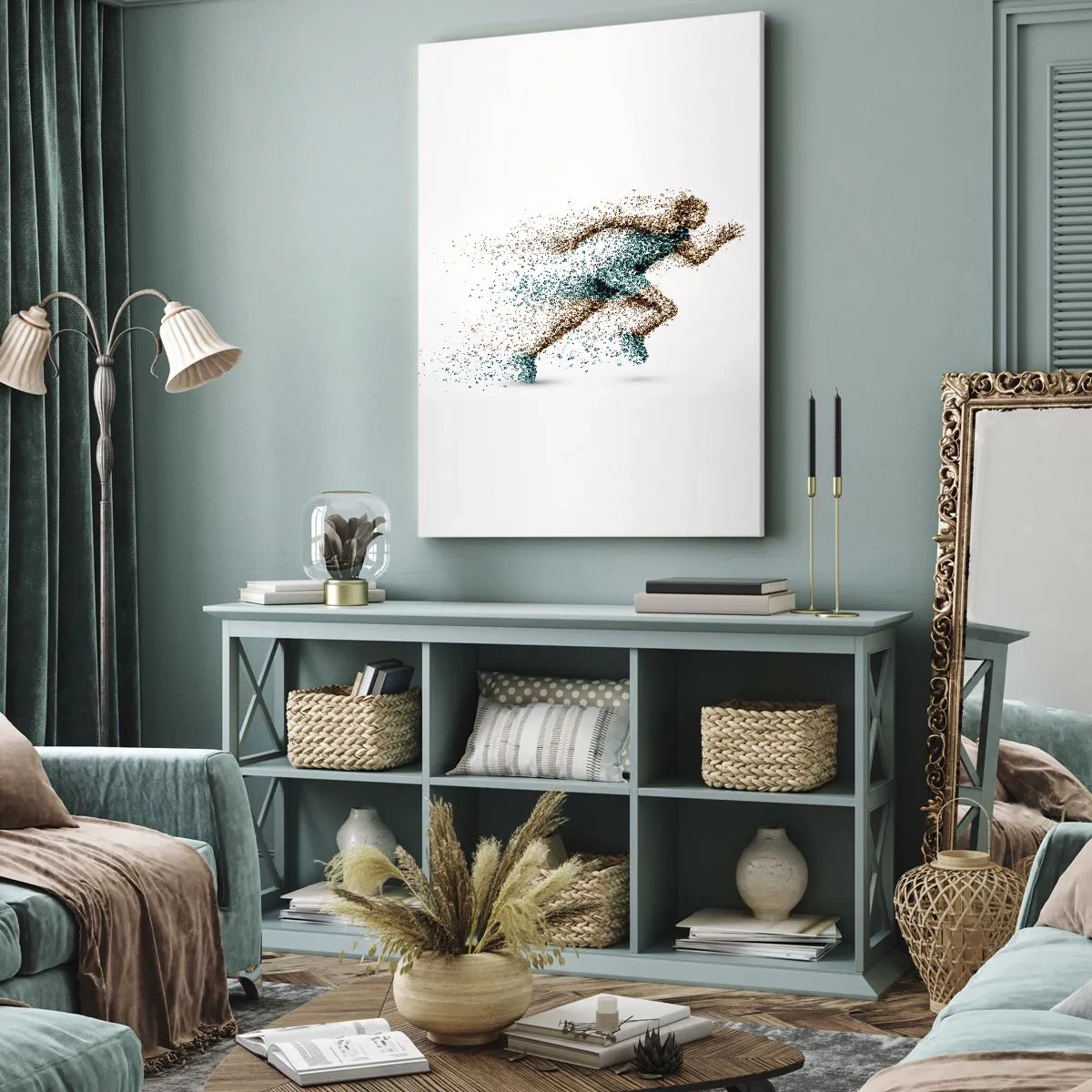 Obraz na plátne - Život je beh - 55x100 cm