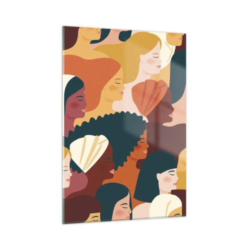 Obraz na skle - Iba ženskosť - 50x70 cm