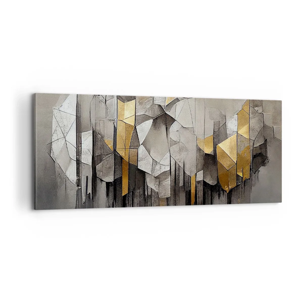 Obraz na plátne - Kompozícia z ľadu a svetla - 100x40 cm
