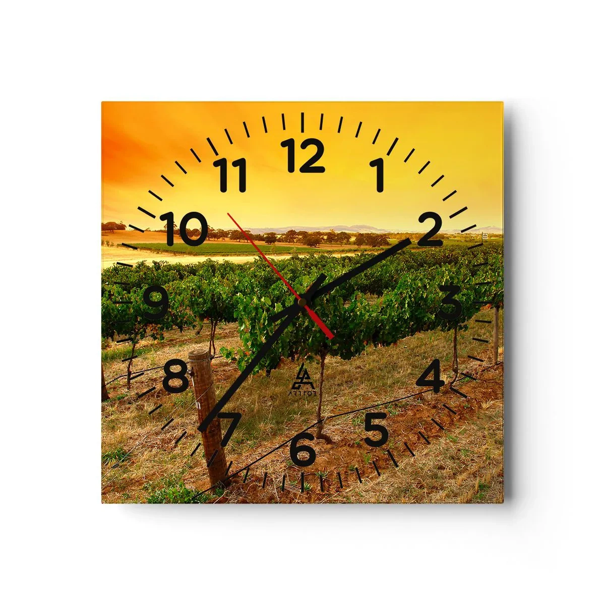 Nástenné hodiny - Napiť sa slnka - 30x30 cm