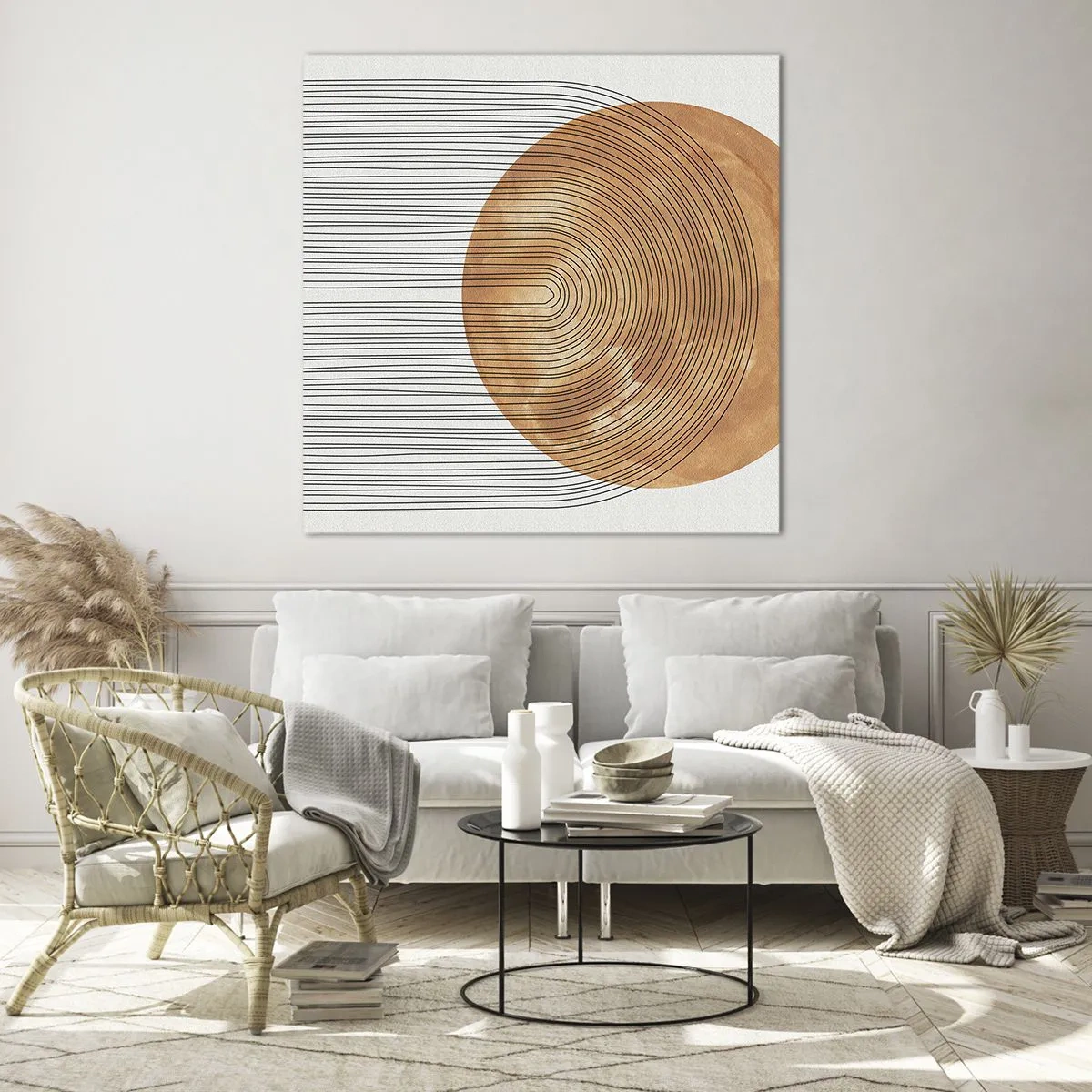 Obraz na skle - Slnečná kompozícia - 70x70 cm