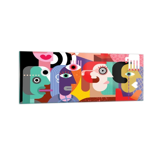 Obraz na skle - My od pána Picassa - 140x50 cm