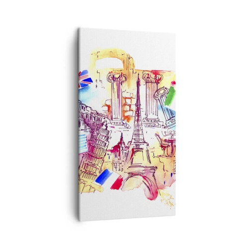 Obraz na plátne - Európske turné - 45x80 cm